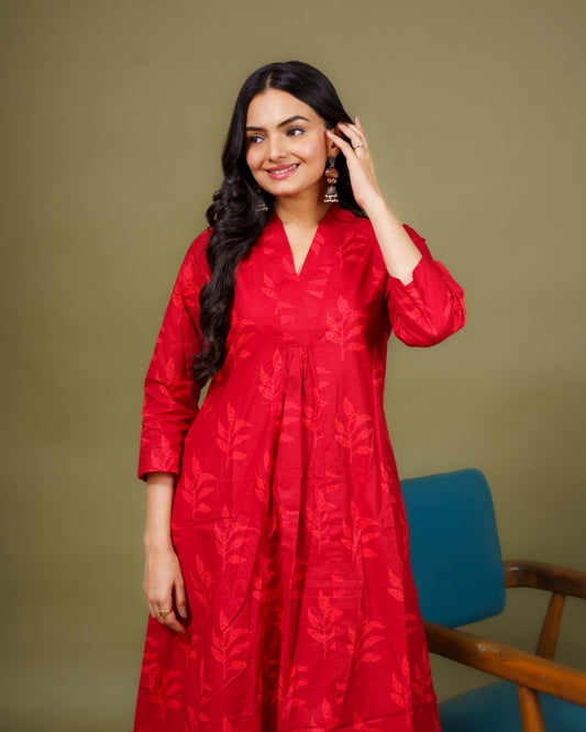red-floral-cotton-coord-set-women-lounge-wear-ekisha