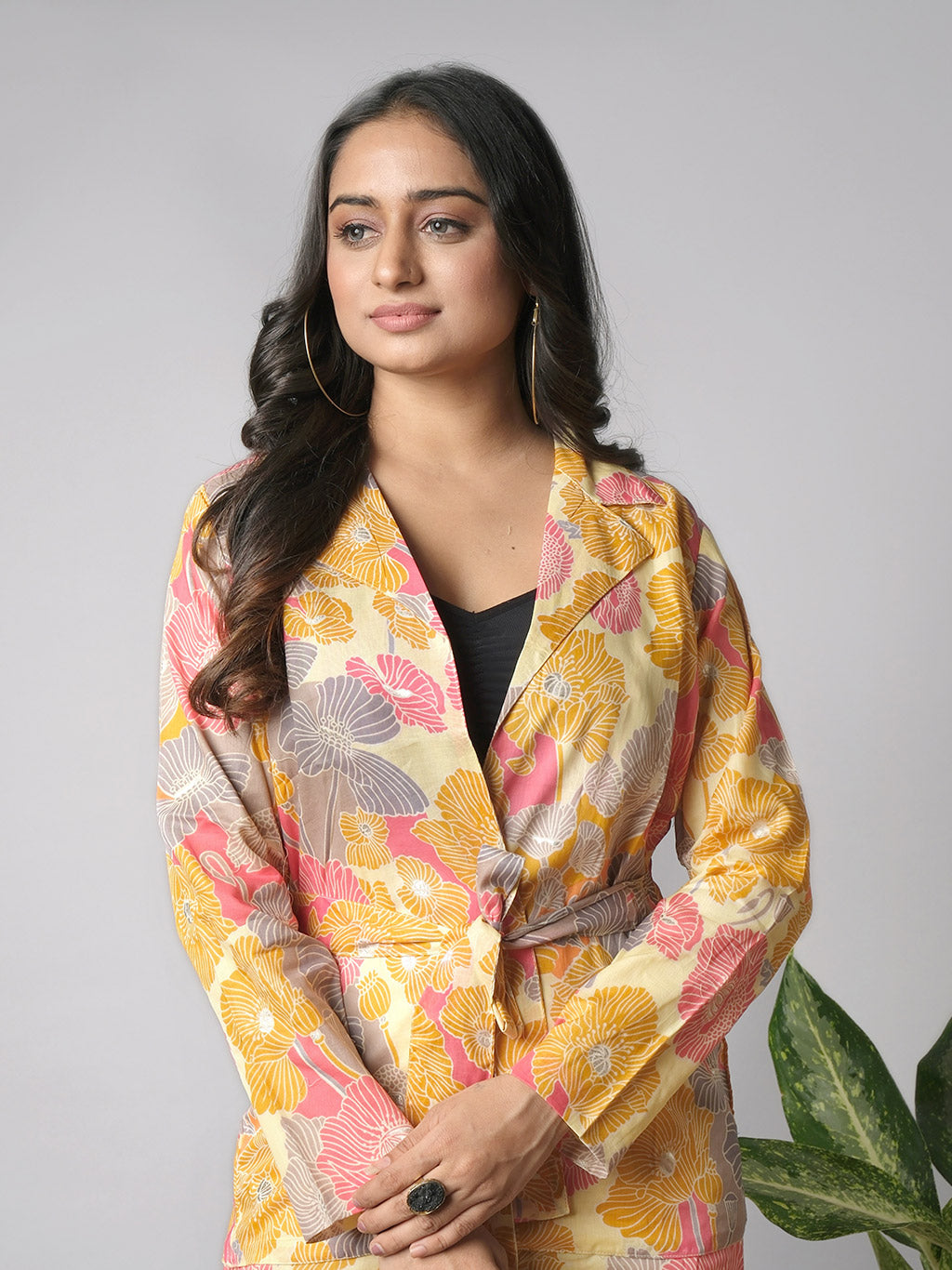 Ekisha's women blue beautiful multicolor floral printed cotton co-ord set lounge wear