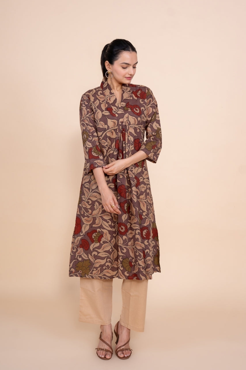 Multicolor Women Printed Pure Cotton Co-Ord Set, front view