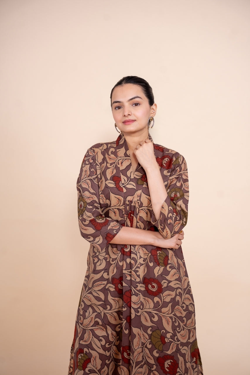 Multicolor Women Printed Pure Cotton Co-Ord Set, front view 3