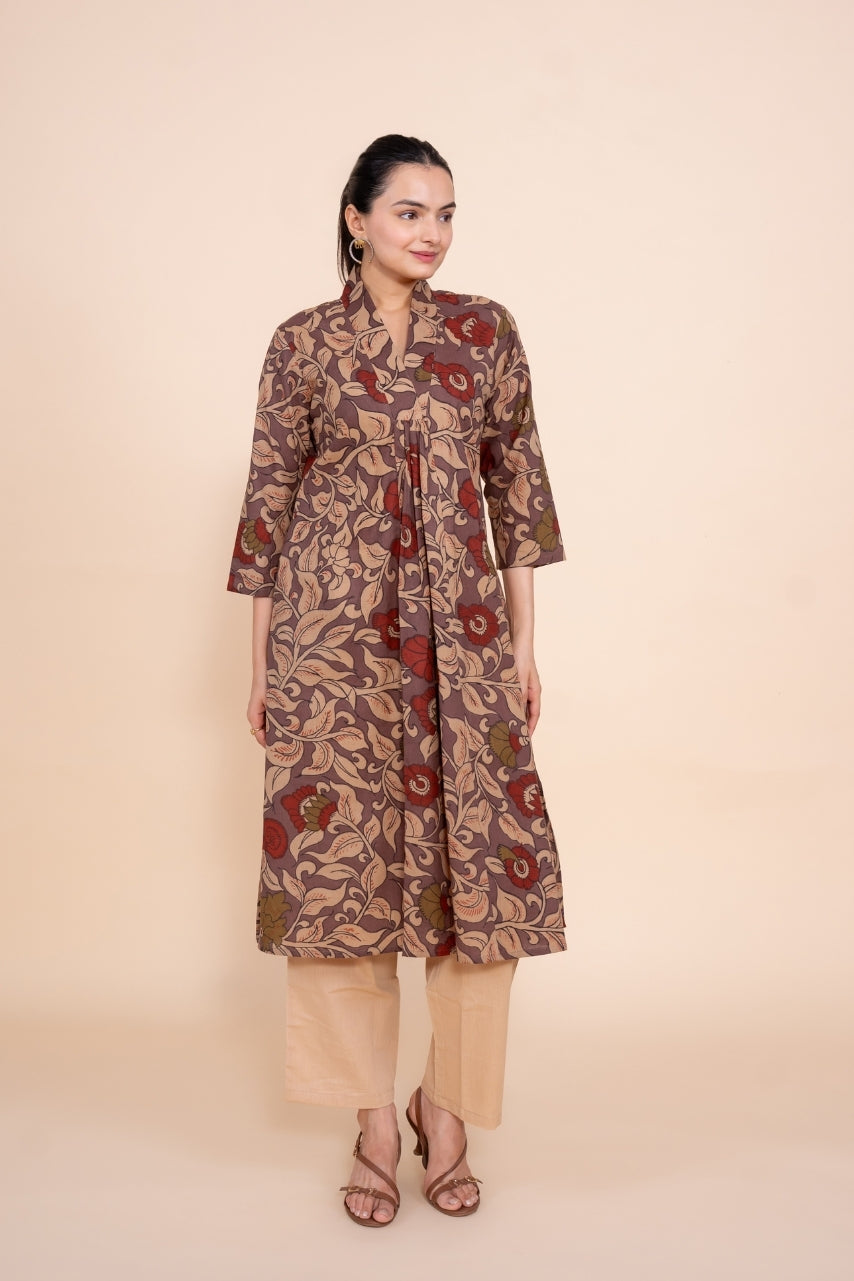 Multicolor Women Printed Pure Cotton Co-Ord Set, front view 4